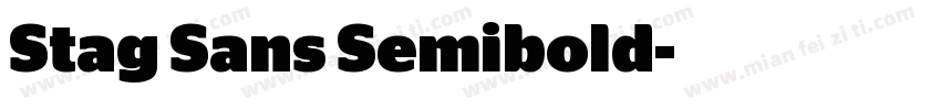 Stag Sans Semibold字体转换